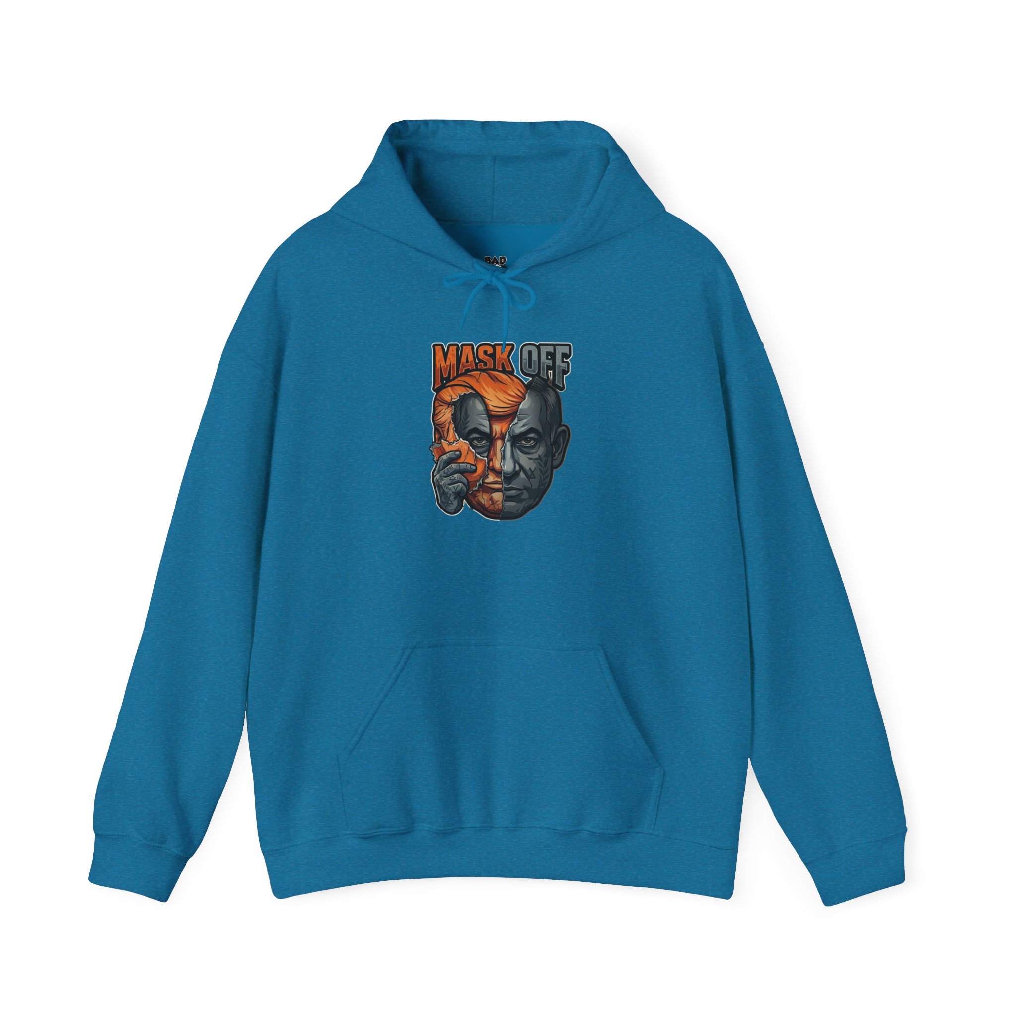 Mask Off Graphic Hoodie — Two-Faced Surreal Art Pullover - Image 74