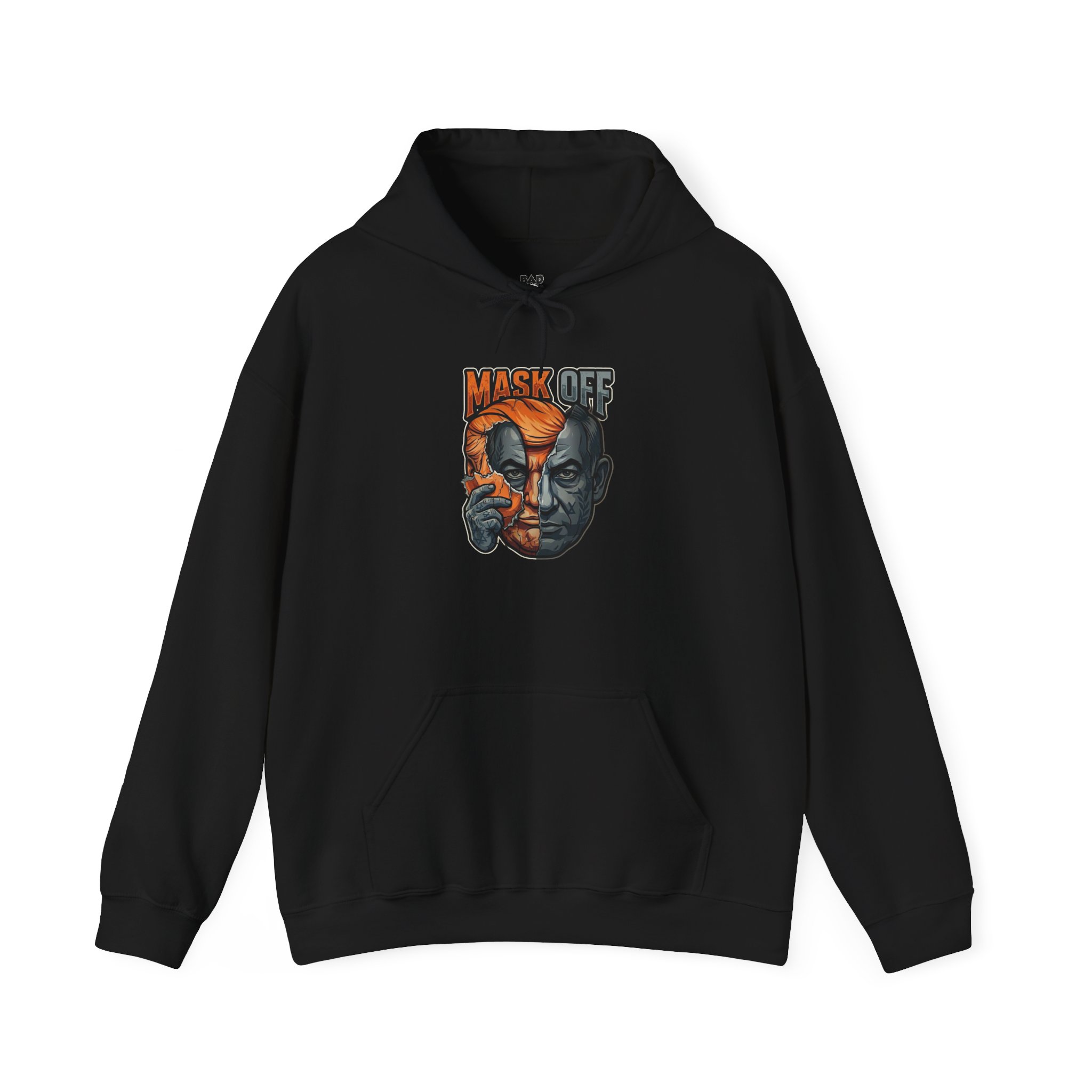 Mask Off Graphic Hoodie — Two-Faced Surreal Art Pullover - Image 38