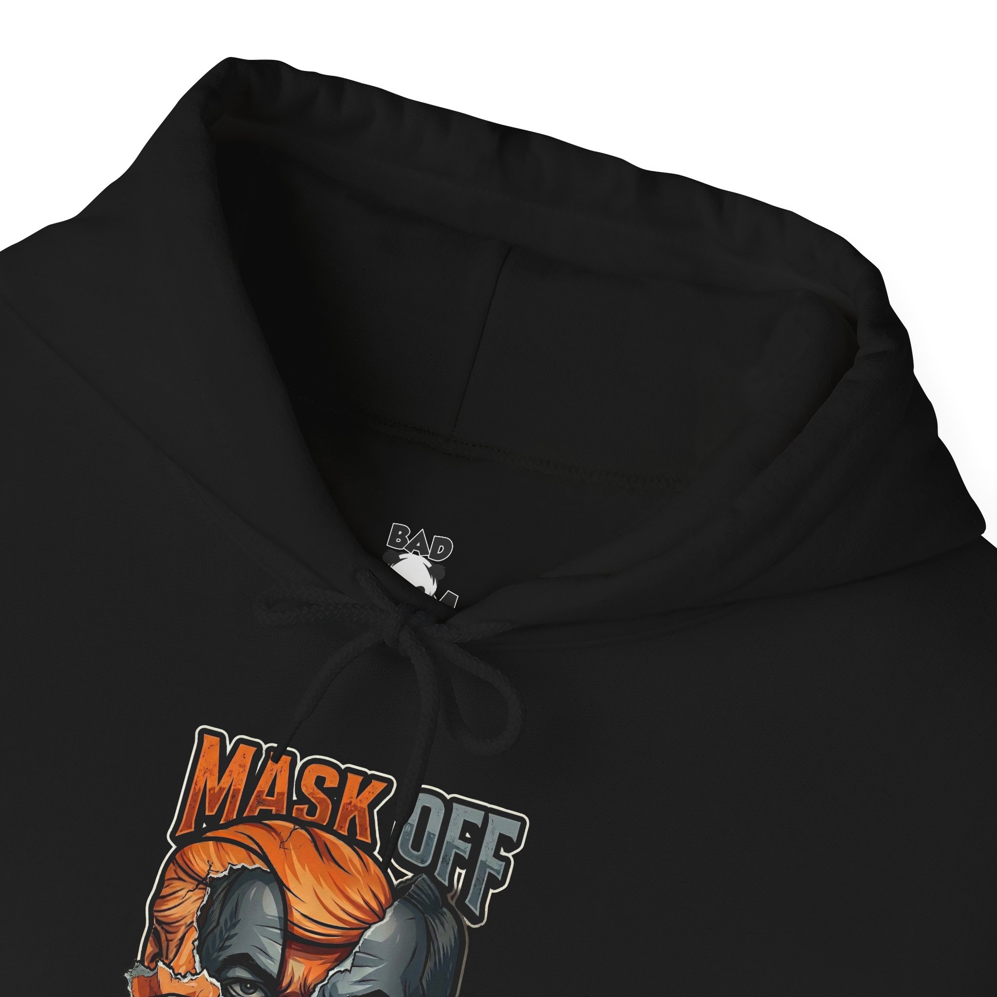 Mask Off Graphic Hoodie — Two-Faced Surreal Art Pullover - Image 42