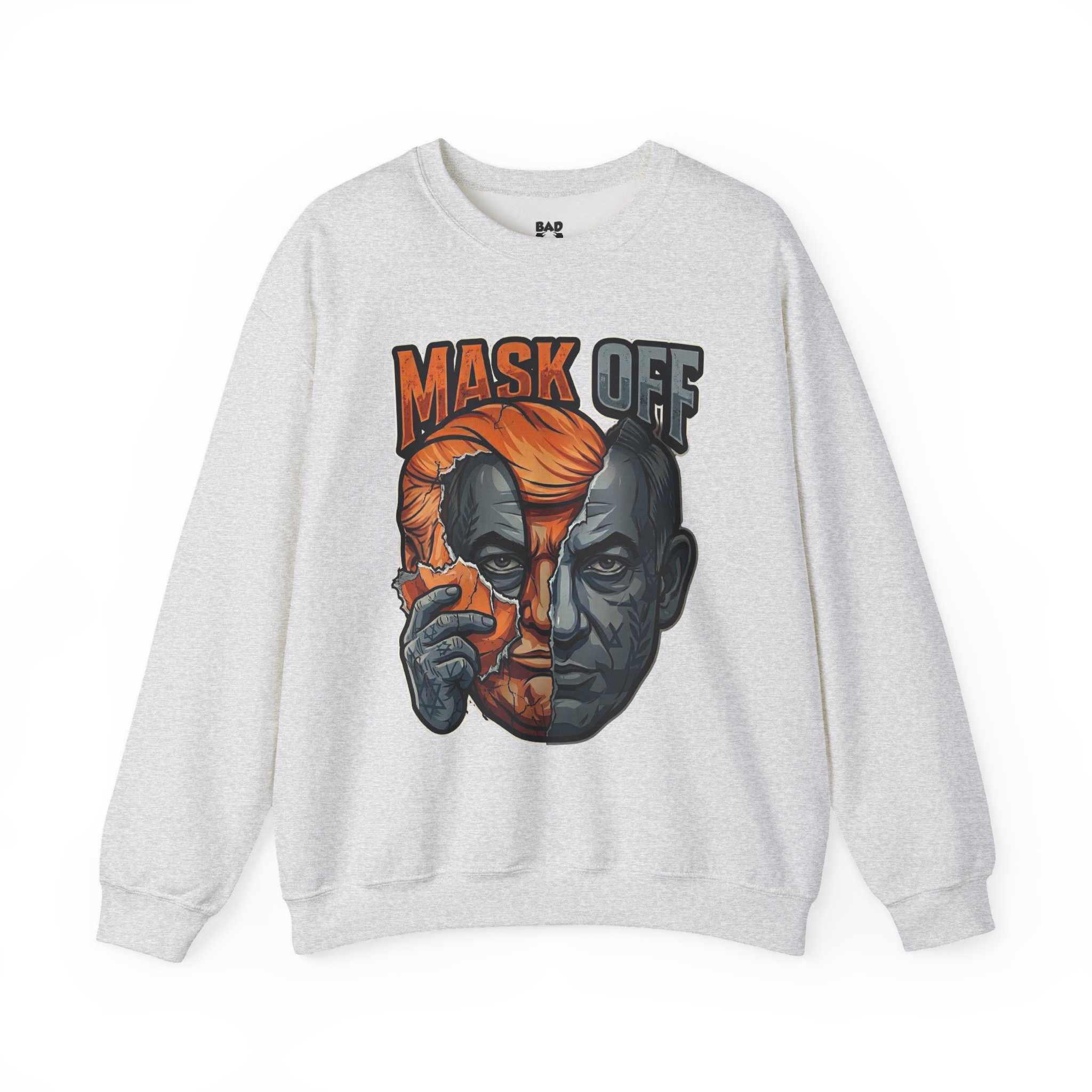 Mask Off | Trump and Netanyahu (Political Satire Crewneck) - Image 20
