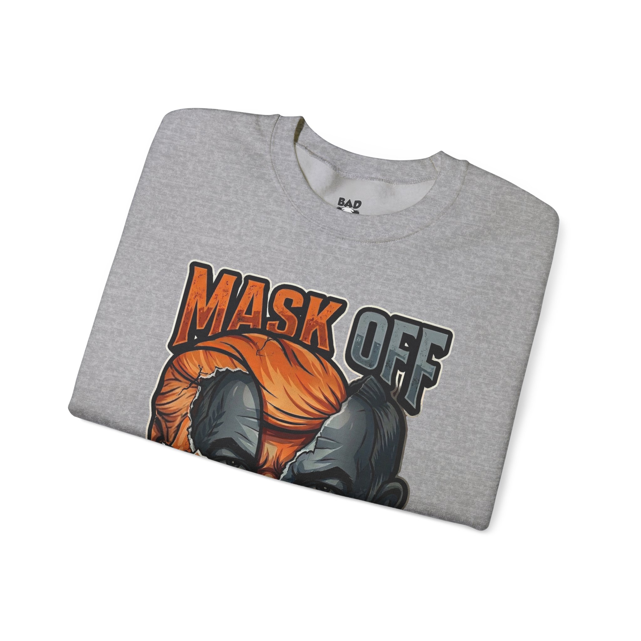 Mask Off | Trump and Netanyahu (Political Satire Crewneck) - Image 49