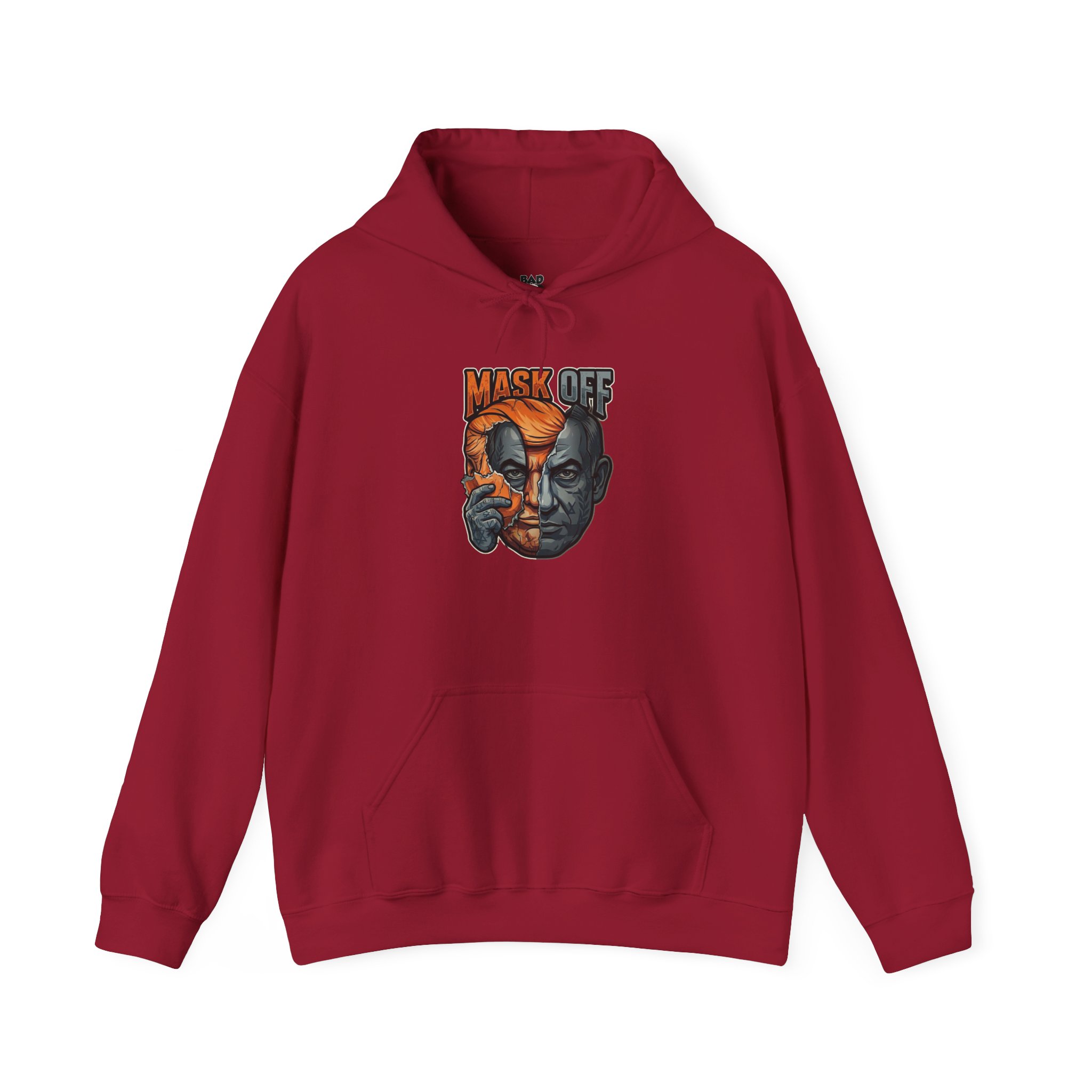Mask Off Graphic Hoodie — Two-Faced Surreal Art Pullover - Image 20