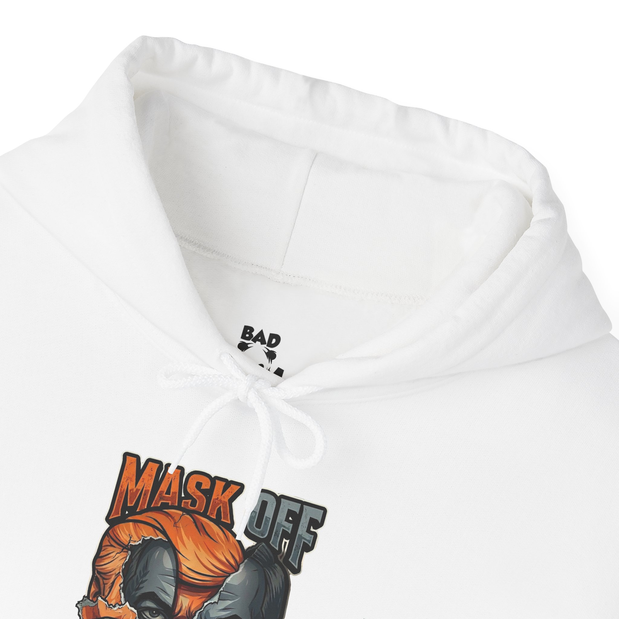 Mask Off Graphic Hoodie — Two-Faced Surreal Art Pullover - Image 5