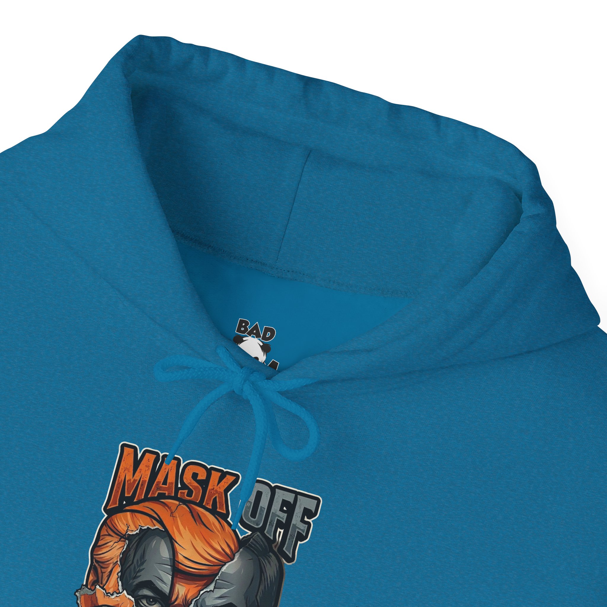 Mask Off Graphic Hoodie — Two-Faced Surreal Art Pullover - Image 78