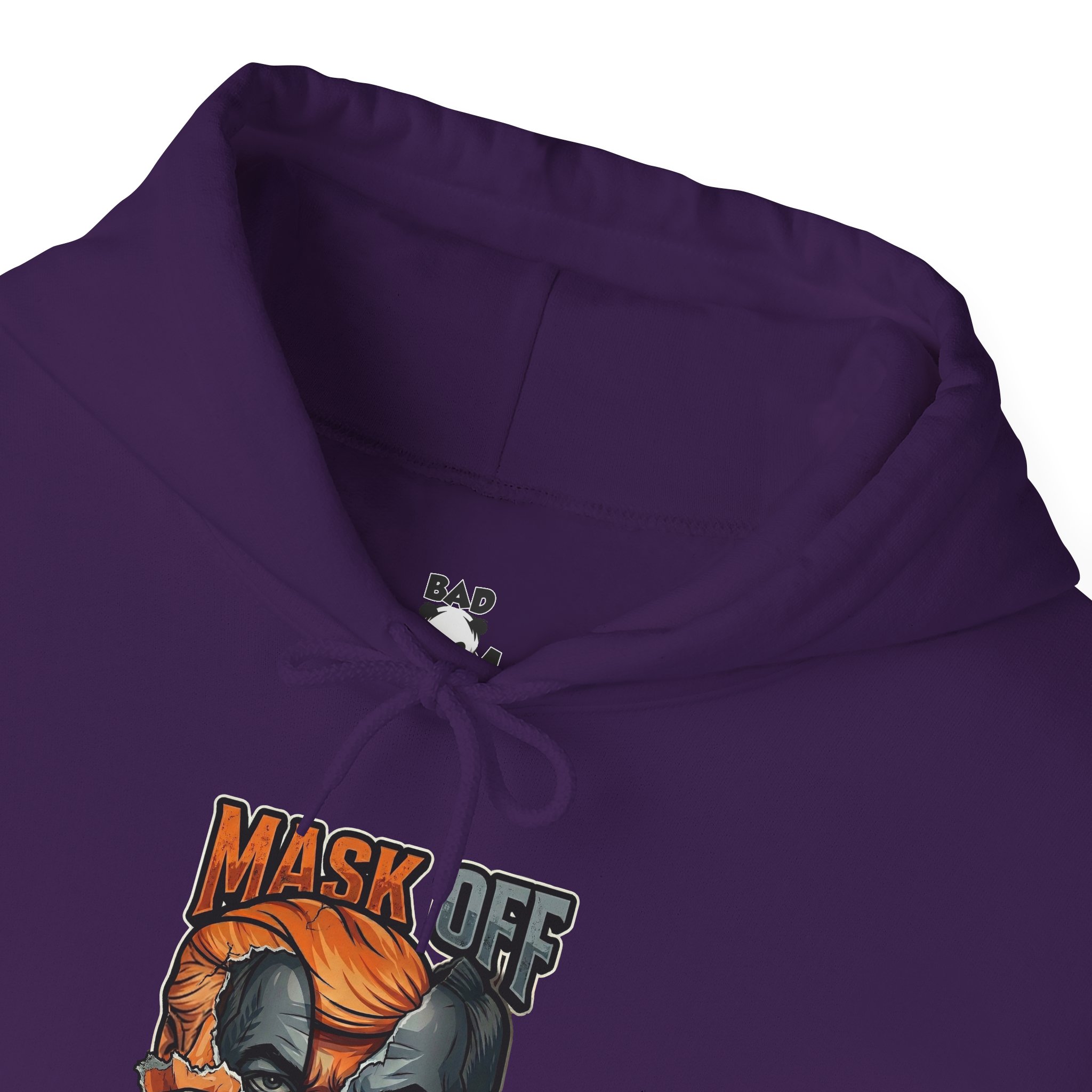 Mask Off Graphic Hoodie — Two-Faced Surreal Art Pullover - Image 69