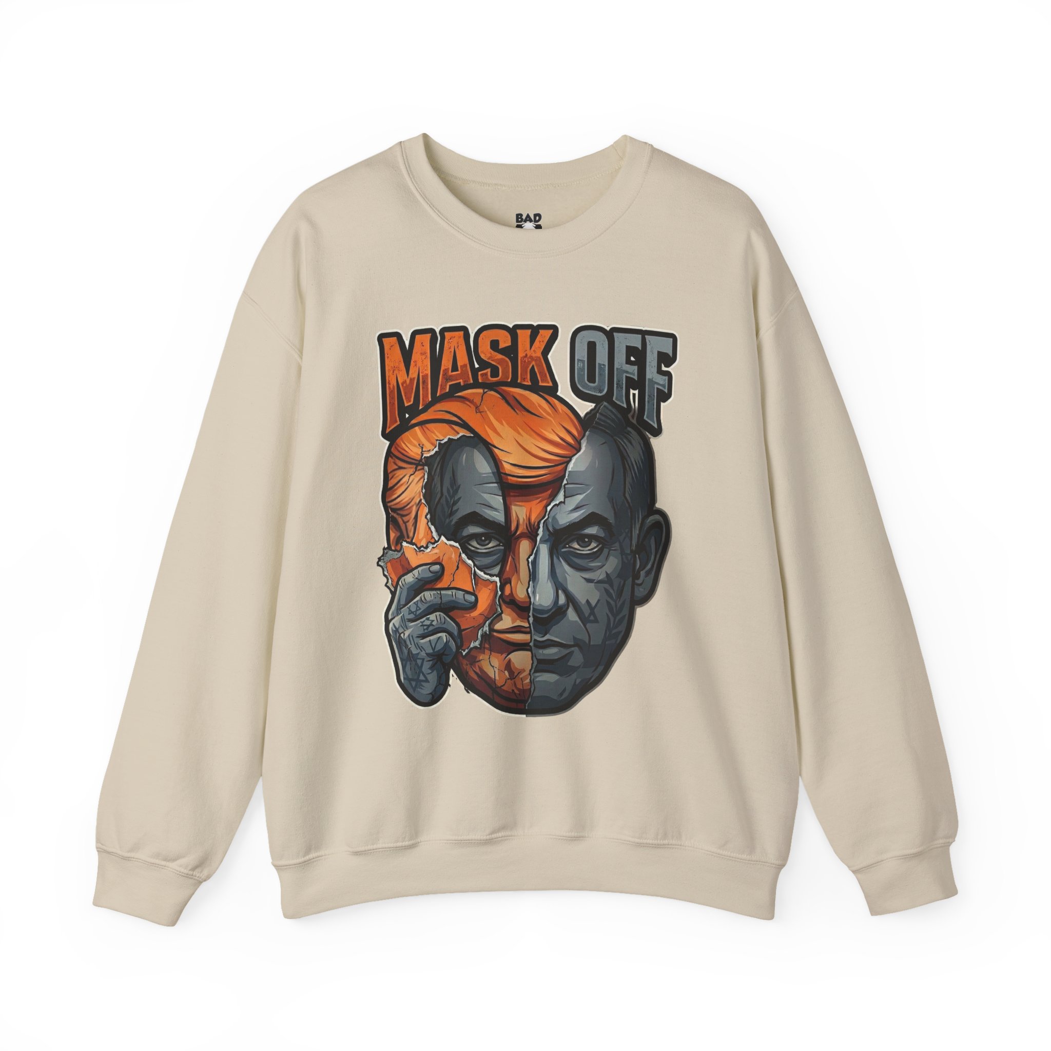 Mask Off | Trump and Netanyahu (Political Satire Crewneck) - Image 38