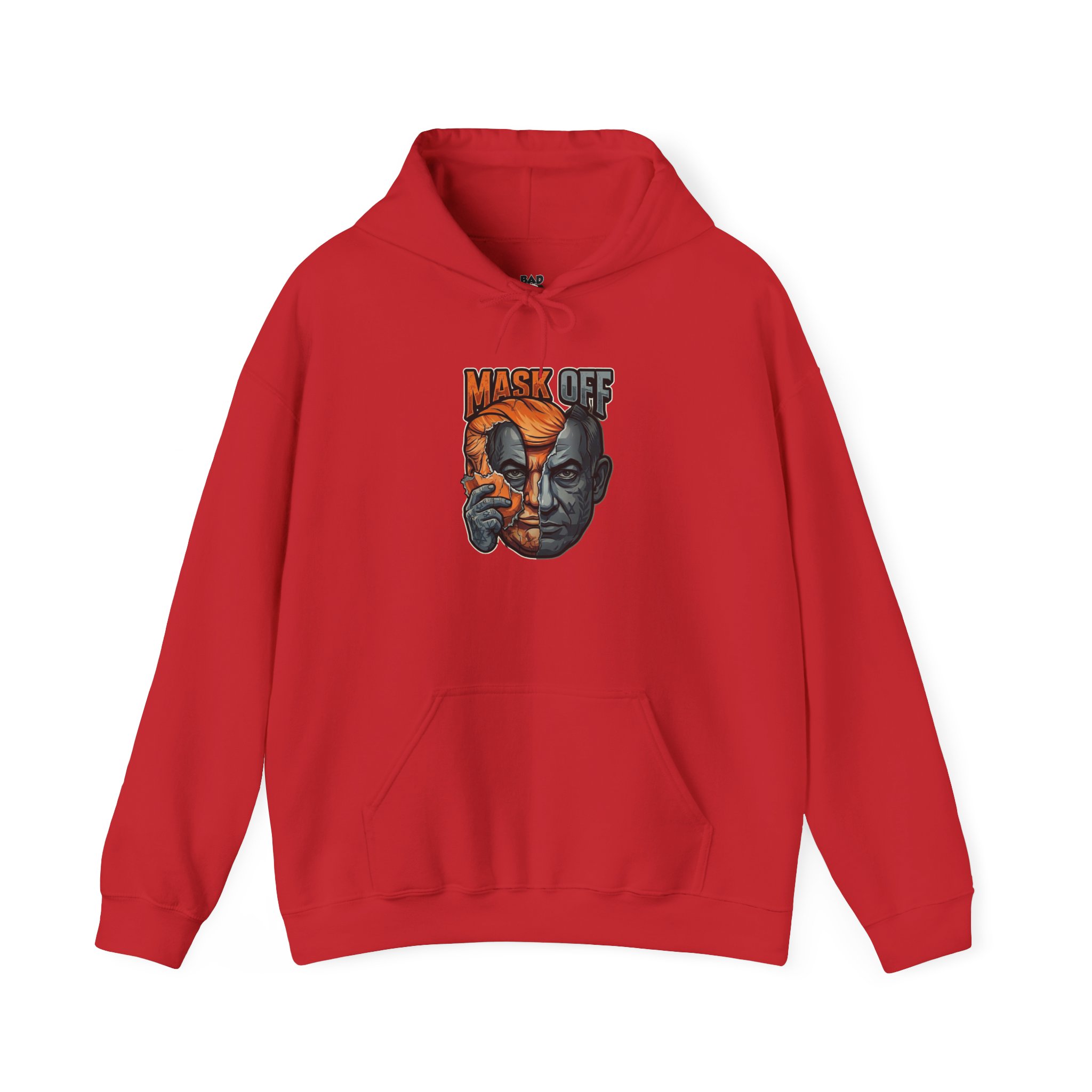 Mask Off Graphic Hoodie — Two-Faced Surreal Art Pullover - Image 11